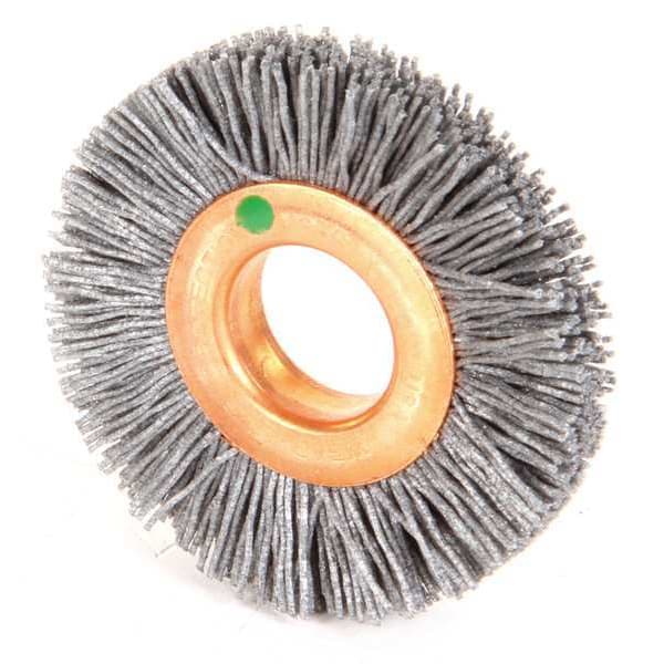 Weiler Wire Wheel Wire Brush, Arbor, 2", 7/16" W 97528