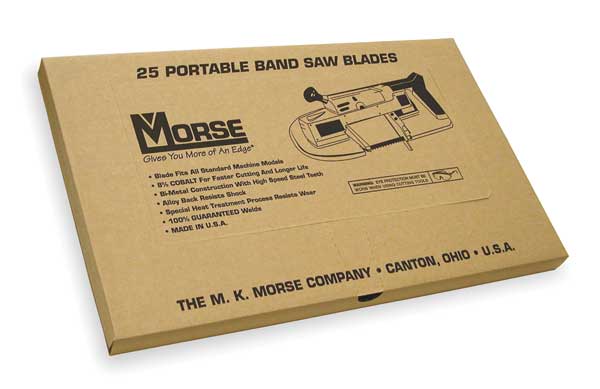 Morse Portable Band Saw Blade, Bimetal, PK25 ZWEP4414WB25