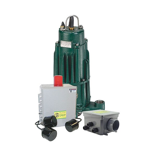 Zoeller Grinder Package, Simplex, 2 HP, 230V 9230005 Zoro