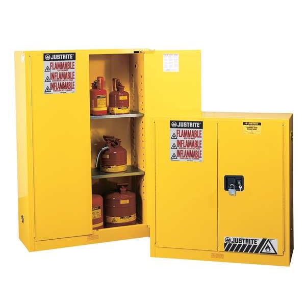 Justrite Flammables Safety Cabinet, Sure-Grip, Steel, 45