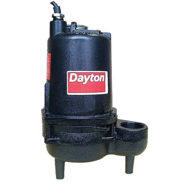 Dayton 1/2 HP 2" Manual Submersible Sewage Pump 115V 4HU80 Zoro