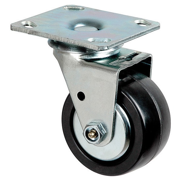 Zoro Select Swivl Plate Caster, Phnolic, 6 in, 700 lb, B 4HXP2