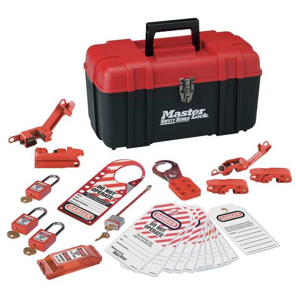 Master Lock Portable Lockout Kit, Electrical Focus Assortment, 3