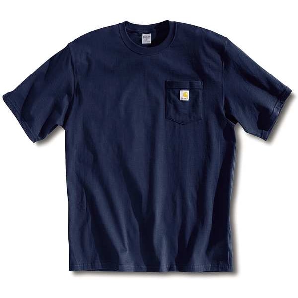 Carhartt T-Shirt, Navy, XL K87-NVY XLG REG | Zoro