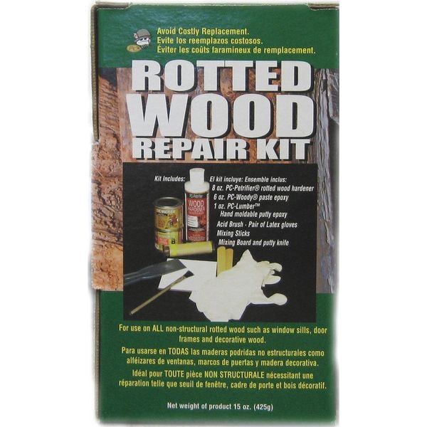 Pc Products Wood Repair Kit, Box, Brown, PC-Rotter Wood Repair Kit 84113