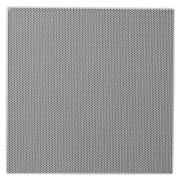 Zoro Select 6 to 14 in Square Perforated Ceiling Tile Diffuser, White