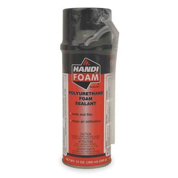 Handi-Foam Multipurpose/Construction Spray Foam Sealant, 12 oz, Aerosol Can, Black, 1 Component P30053G
