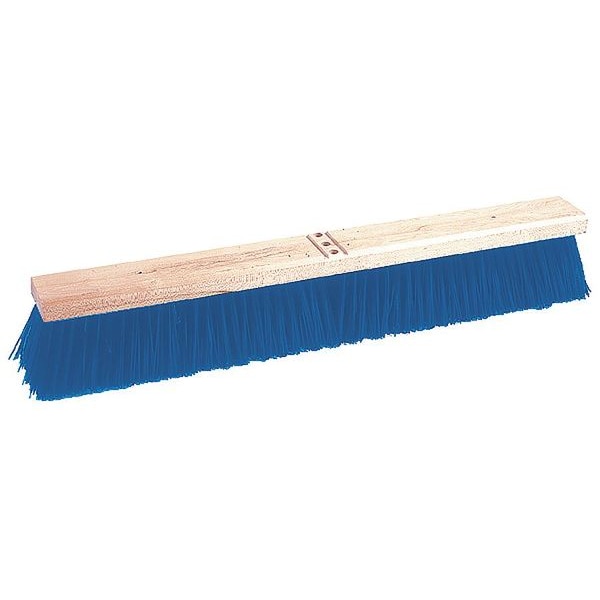 Tough Guy 30 in Sweep Face Broom Head, Stiff, Synthetic, Blue 4KNC5