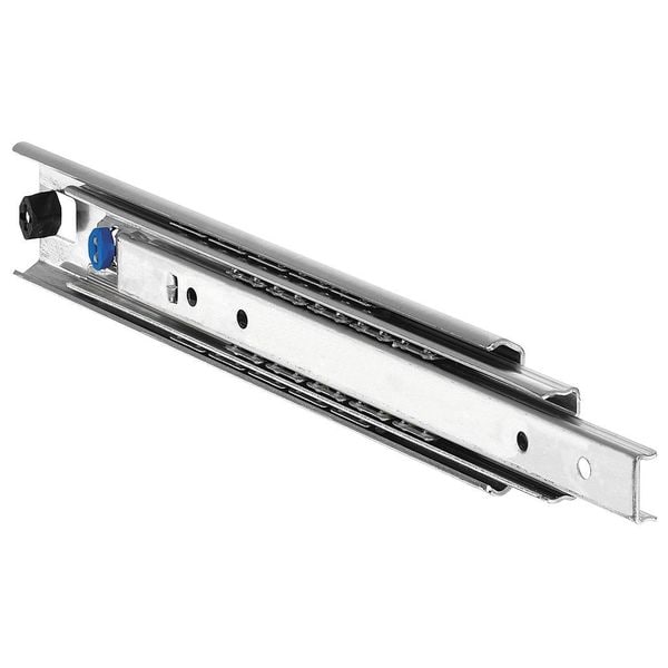 Accuride Drawer Slide, Side/Hard Mount, Over Travel, Conv., PK2, 1/2"W SS532118P Zoro