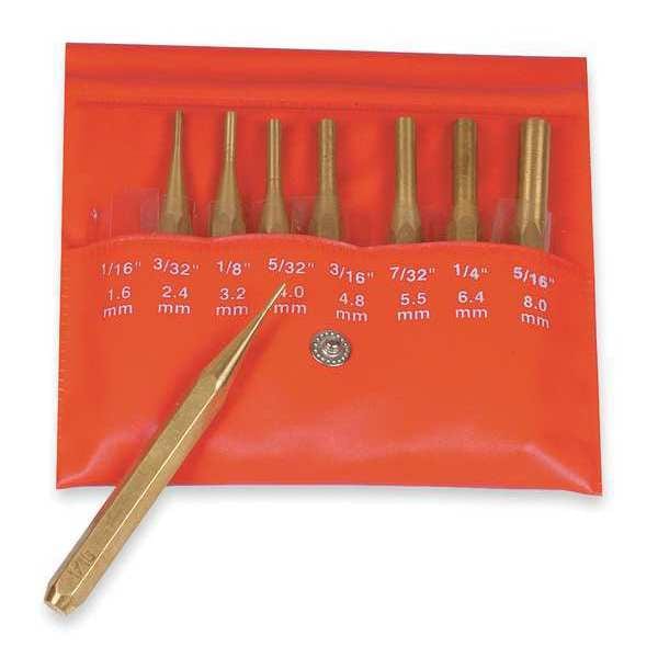 Mitutoyo Drive Pin Punch Set, 8 Pieces, Brass 985-120 | Zoro