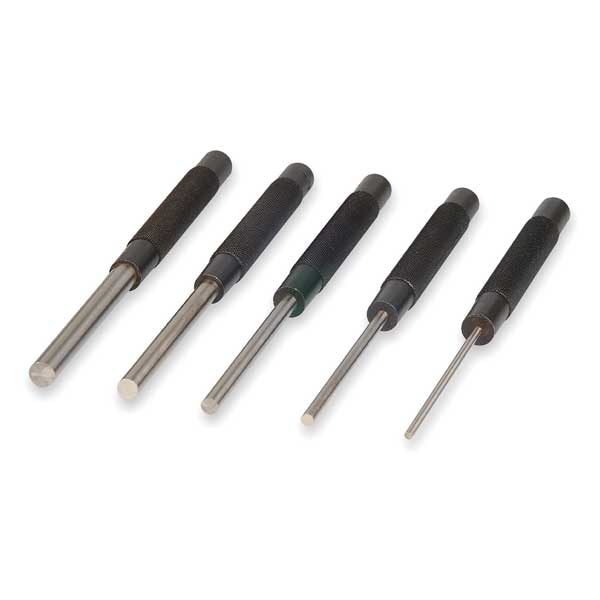 Mitutoyo Drive Pin Punch Set, 5 Pieces, Steel 985-118 | Zoro