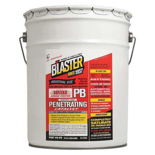Blaster 5 gal Lubricant Bucket Clear 5PB Zoro
