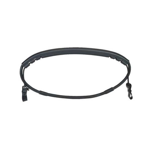 Msa Safety Goggle Retainer, For Use With Full Brim Hard Hats Black