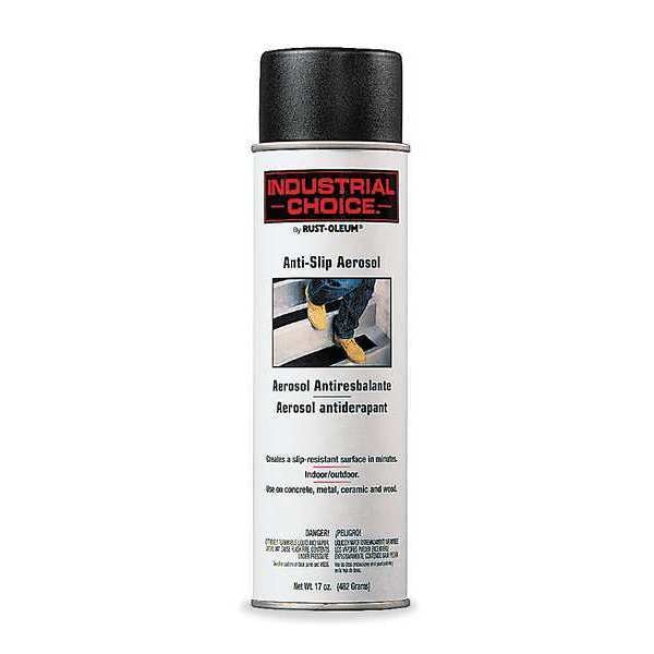 Rust-Oleum Anti-Slip Spray Paint, Black, Anti-Slip, 14 sq ft, AS2100 Series AS2178838