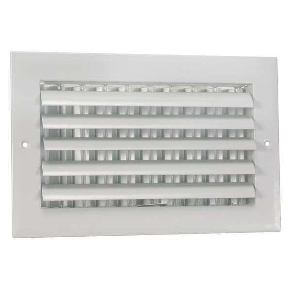 Zoro Select Sidewall/Ceiling Register 7.875 X 13.75, White