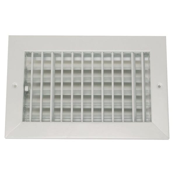 Zoro Select Sidewall/Ceiling Register, 6 X 10, White 4MJK1