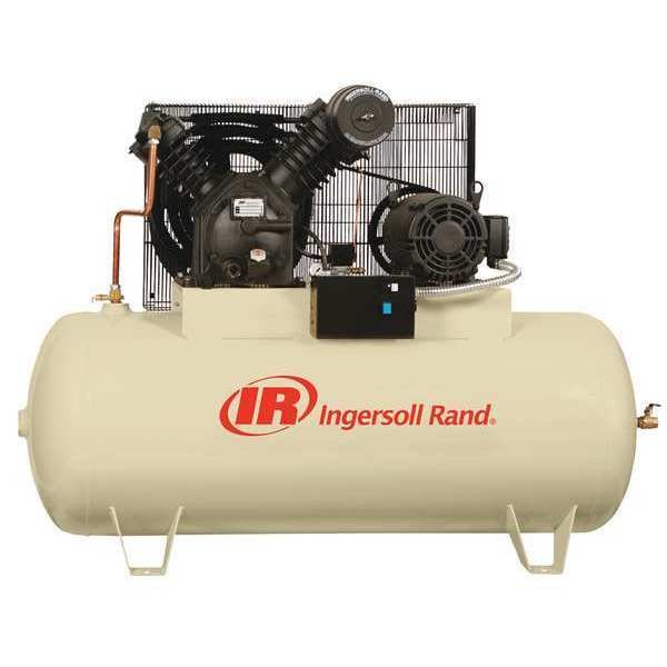 Ingersoll-Rand Electric Air Compressor, 10 hp, 2 Stage 2545E10-V-230/3