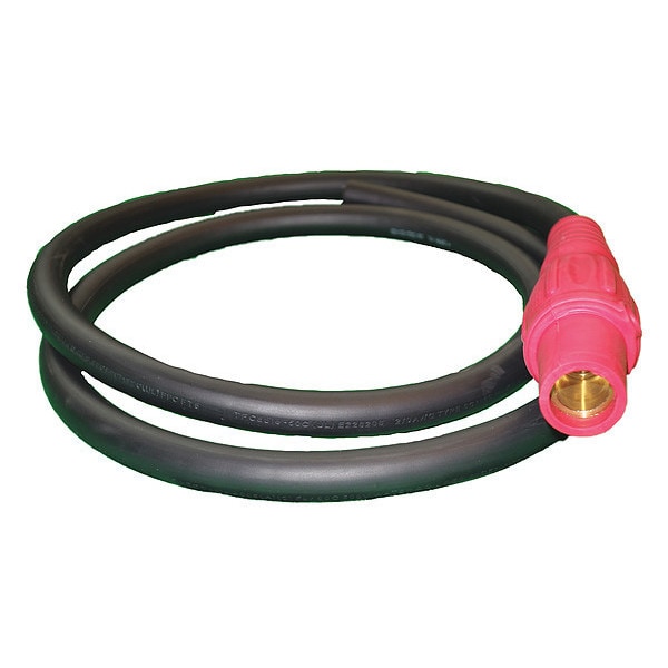 Southwire Cam Lock Power Cord, 200A, Red Cam, 2/0 6126SCR