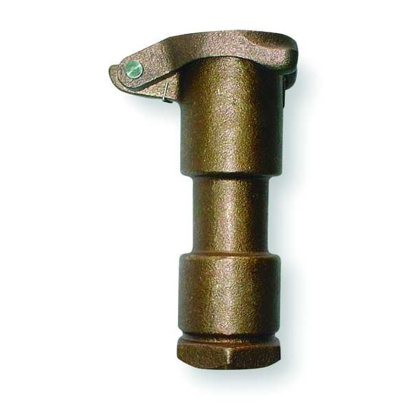 Zoro Select Quick Coupling Valve, 1 In, FNPT, Brass 4NDN9