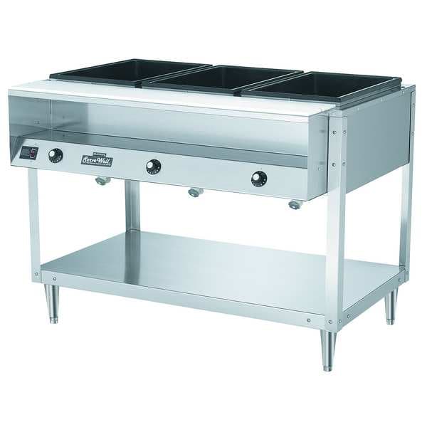 Vollrath Food Table, Hot, 5 Full Pans, H 76 38119 Zoro