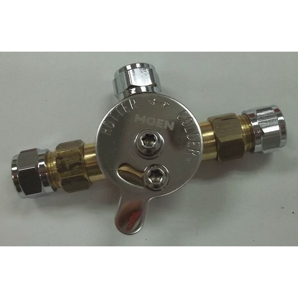 Moen Mixing Valve, Chrome, Incl Check Valves 104424 Zoro