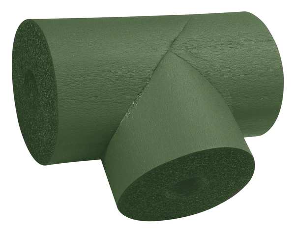 K-Flex Usa 3-1/8" x 1-1/8" Elastomeric Tee Pipe Fitting Insulation, 3/4" Wall 801-THF-068318