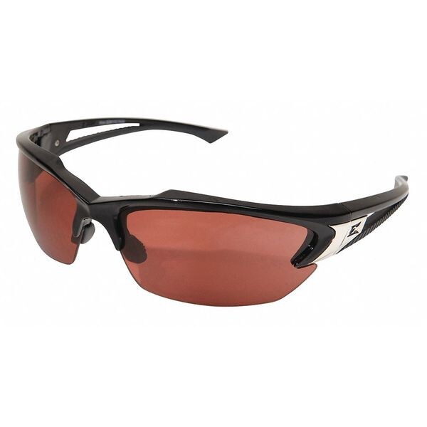 Edge Eyewear Safety Glasses, Wraparound Copper Polycarbonate Lens, Scratch-Resistant SDK115