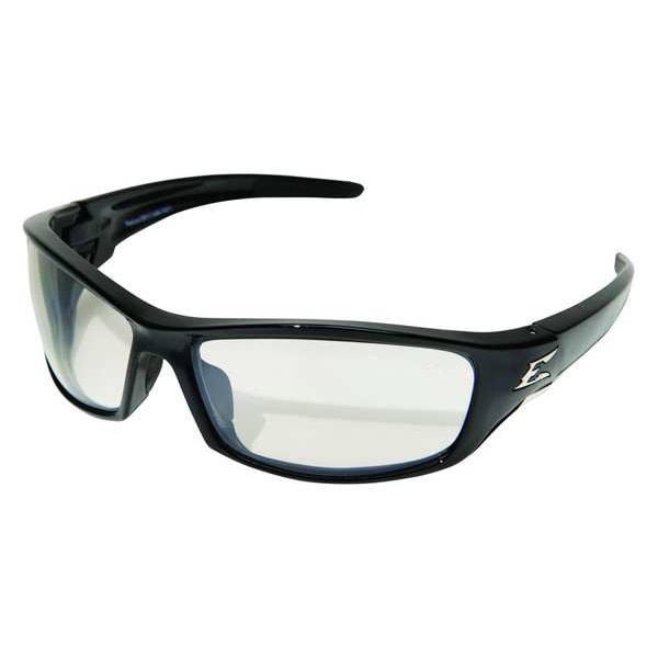 Edge Eyewear Safety Glasses, Wraparound Gray Polycarbonate Lens