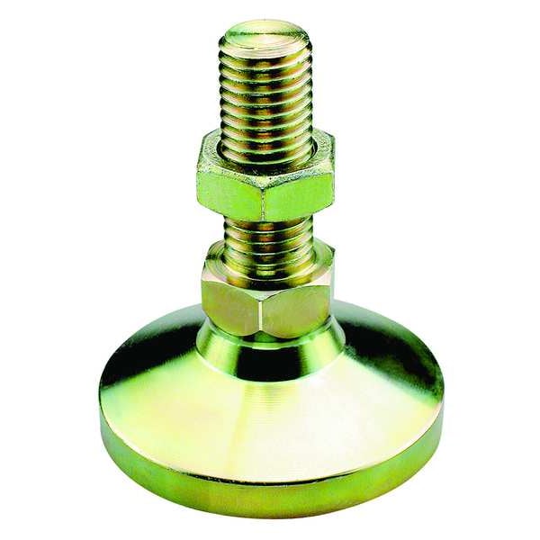 S & W Manufacturing Leveling Mount, Swivel Stud, M6, 3/4in Base MBSW00