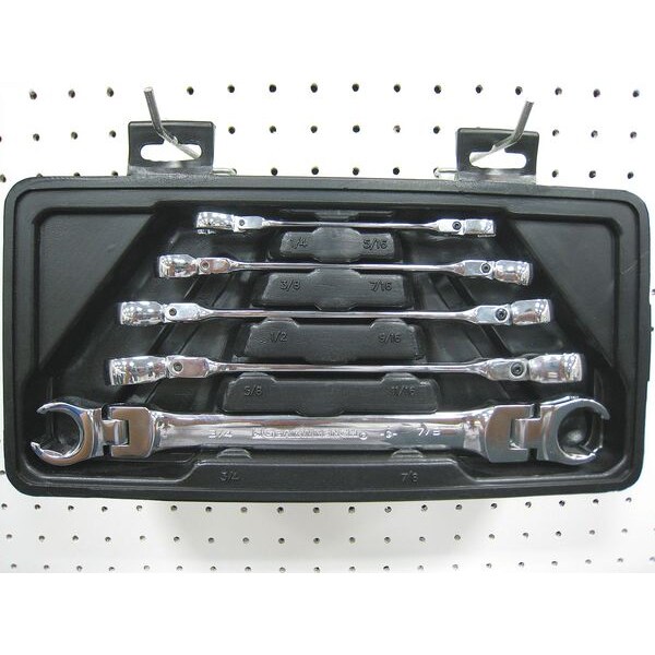 Westward Flex Flare Nut Wrench Set, 5 Pieces, 6 Pts 4NZJ7 Zoro