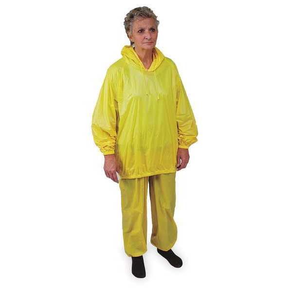 Condor 2 Piece Rainsuit w/Hood, Yellow, XL 4PCG1