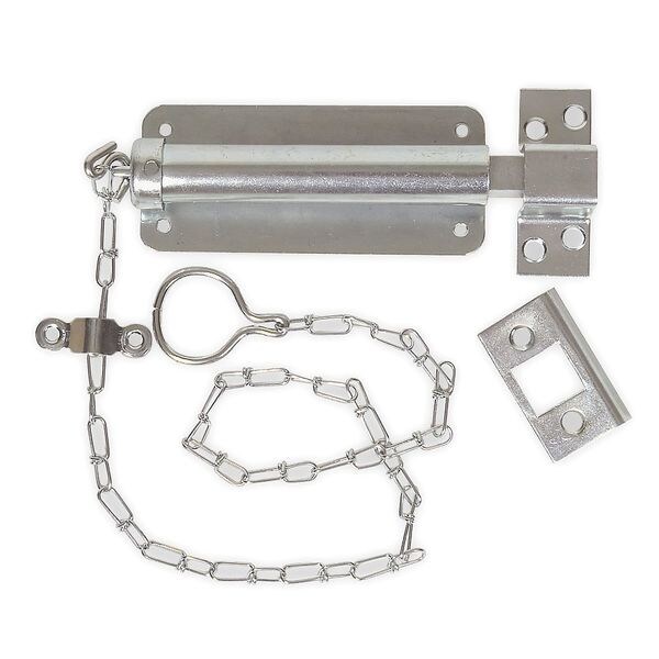 thumbnail interactive-video image 1 of Zoro Select 4Pe12 Chain Door Bolt – 6 Inch, Zinc Finish, Hand Pull Operation 1 of 6