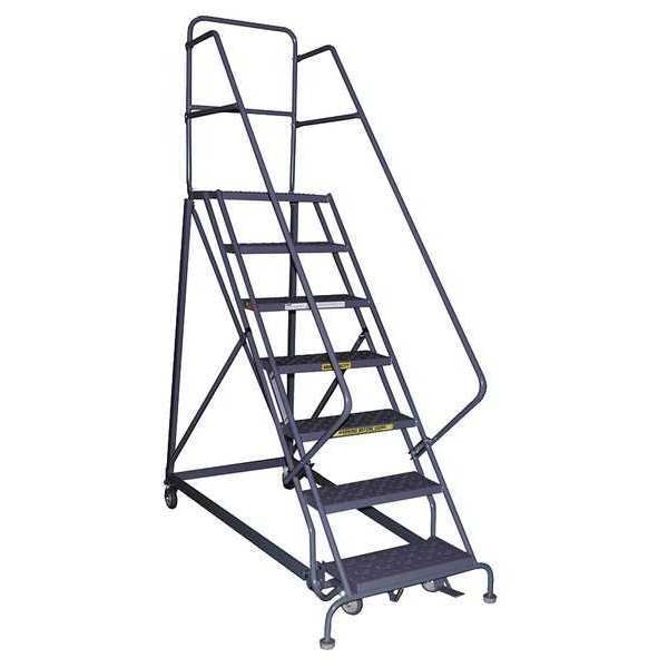 Tri-Arc 156 in H Steel Rolling Ladder, 12 Steps KDHS112246