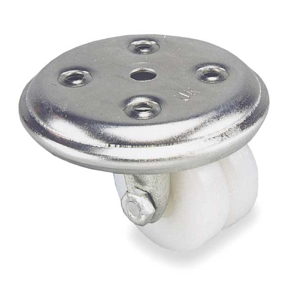 Zoro Select Dual Wheel Caster, Nylon, 2 in., 350 lb