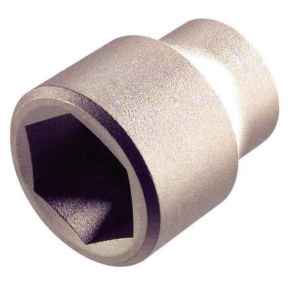 Ampco Safety Tools 3/8 in Drive, 18mm 6 pt Metric Socket, 6 Points SS-3/8D18MM