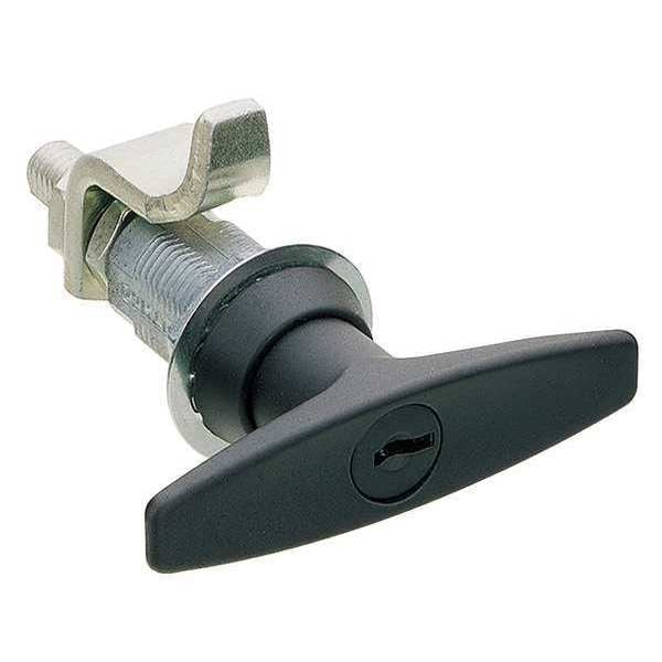 Zoro Select Compression Latch, Keyed, Blk Powder Coat 4RRC4 Zoro