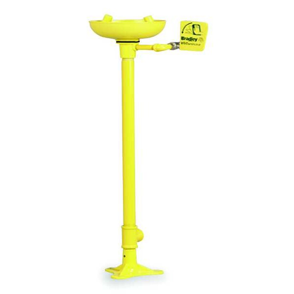 Bradley Pedestal Mounted Eyewash Station Plastic S19210 Zoro