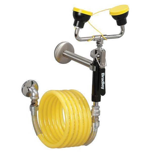 Bradley WallMount Drench Hose Dual Heads S1944011ABC Zoro