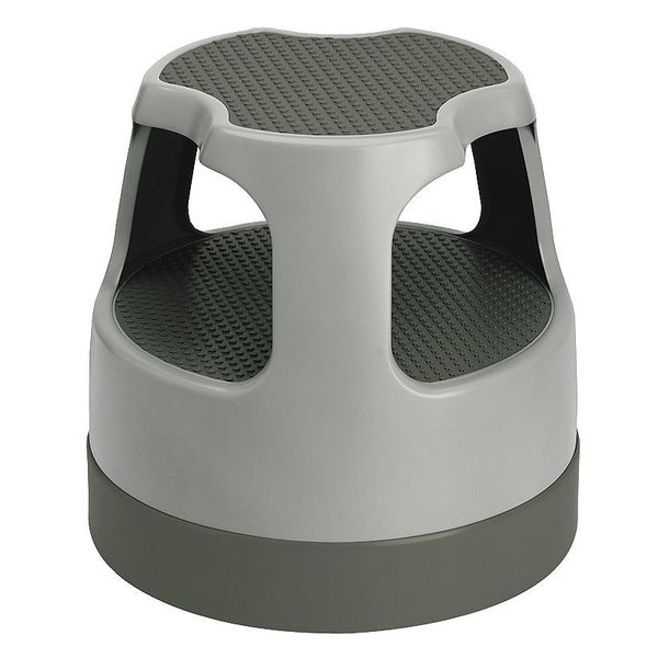 Cramer 2 Steps, Plastic Step Stool, 300 lb. Load Capacity, Gray 50011PK
