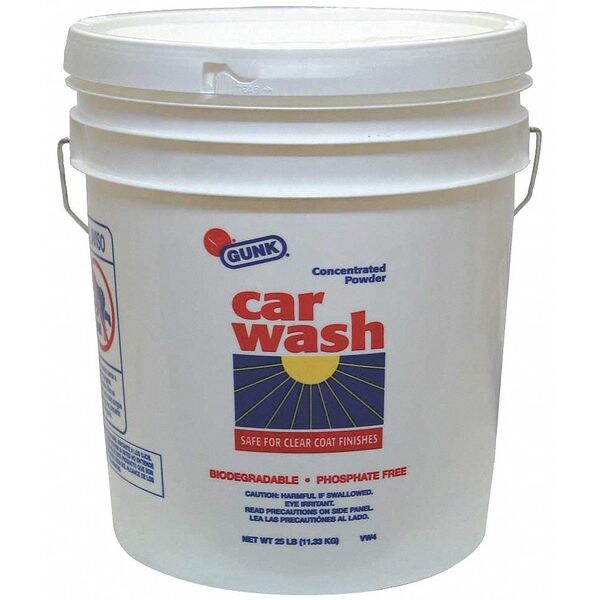 Gunk 25 lb Car Wash Powder Pail, White, - VW4