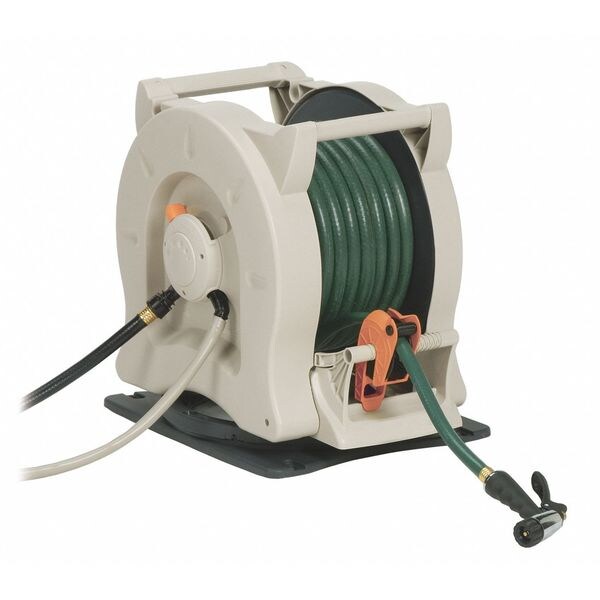 Suncast Free Standing Hose Reel, Plastic, 16 In. RSCS100D Zoro