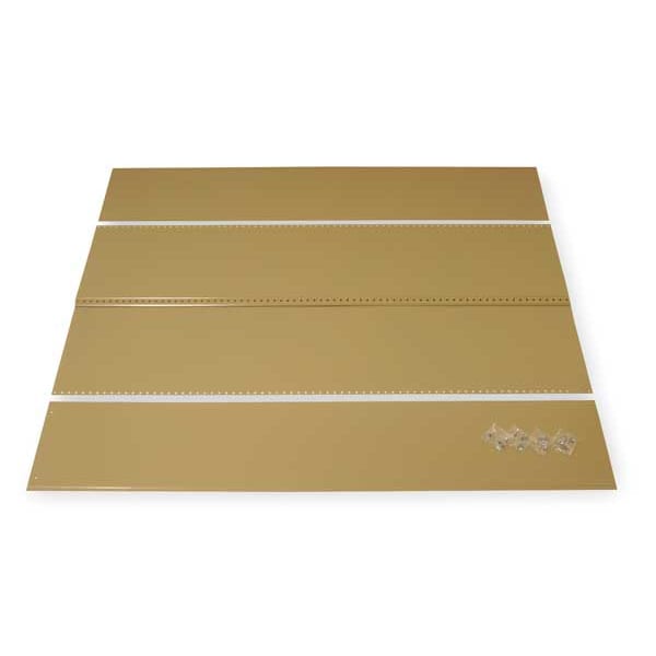 Edsal Panel Kit, Tan, 36 In. W, 24 In. D, 85 In. H CPN041TN Zoro