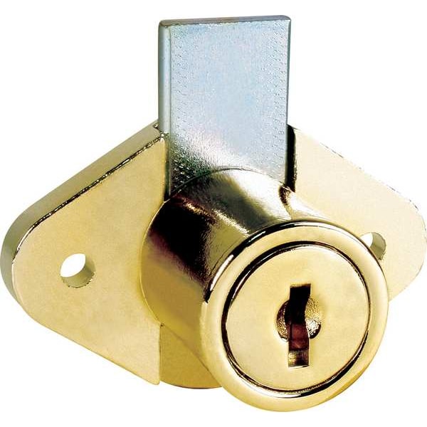 Compx National Cabinet and Drawer Dead Bolt Locks, Keyed Alike, C346A Key, For Material Thickness 15/16 in C8803-C346A-3