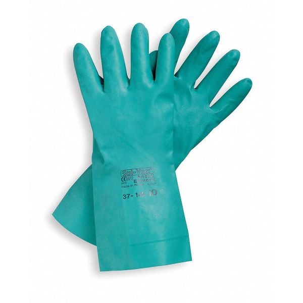 Ansell 12" Chemical Resistant Gloves, Nitrile, 9, 1 PR 37-175