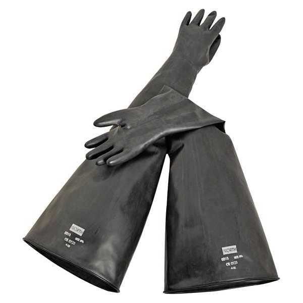 Honeywell North Seamless Dry Box Glove, Butyl, 32"L, PR 8B1532/9Q Zoro
