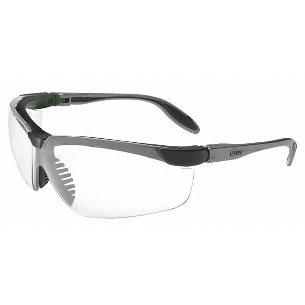 Honeywell Uvex Safety Glasses, Wraparound Clear Polycarbonate Lens