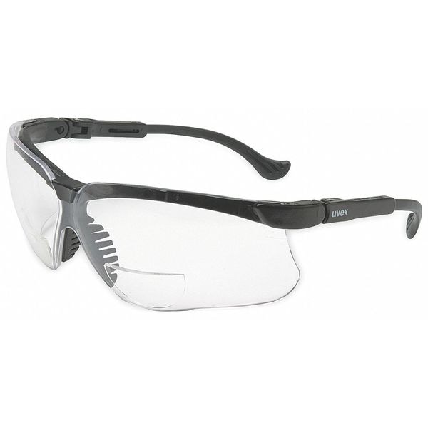 Honeywell Uvex Genesis(R) Reader Safety Glasses, Black Wraparound Frame, +3.0 Diopter, Clear Lens, Universal S3764 - main