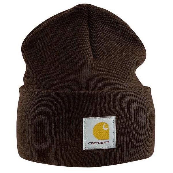 Carhartt Knit Cap, Dark Brown, Universal A18-DKB OFA | Zoro