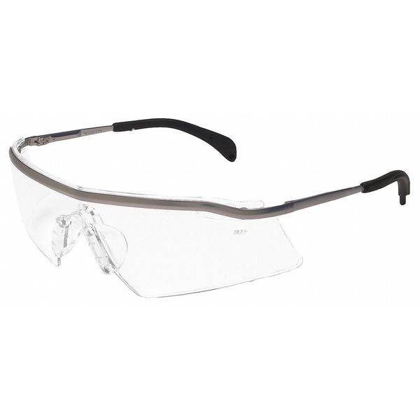 Condor Safety Glasses, Wraparound Clear Polycarbonate Lens, Scratch-Resistant 4VAX4