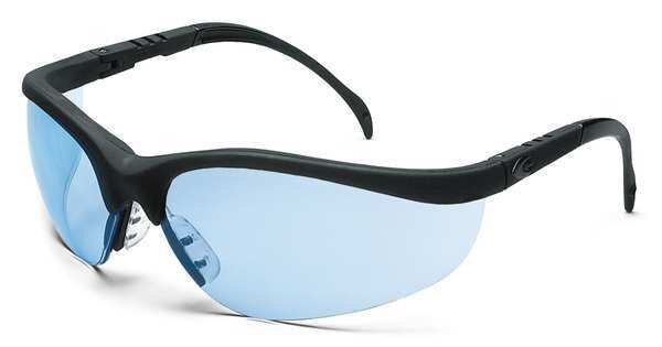 Condor Safety Glasses, Wraparound Light Blue Polycarbonate Lens, Scratch-Resistant 4VAY6